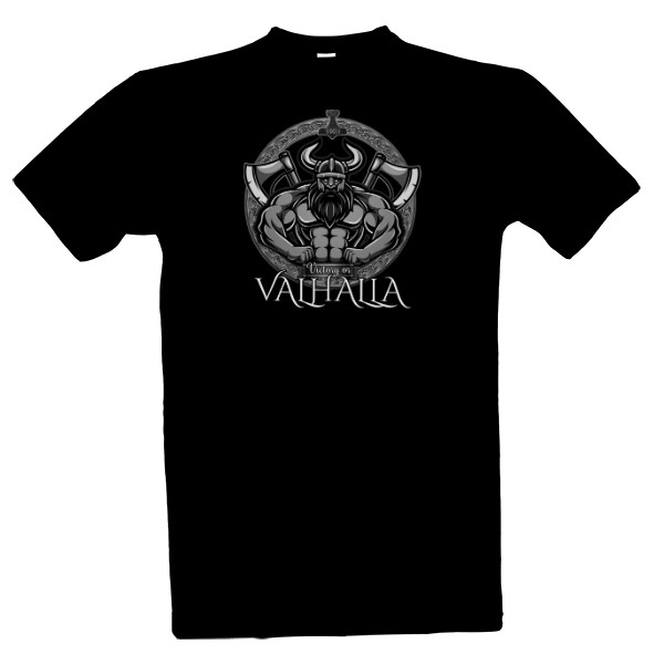Tričko s potiskem Victory or Valhalla Viking
