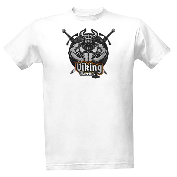 Tričko s potiskem Viking Warrior Shield