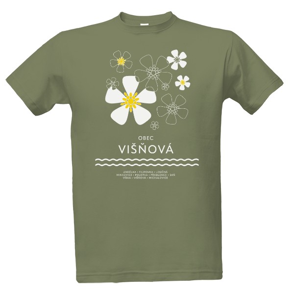 Tričko s potiskem Visnova Khaki Y