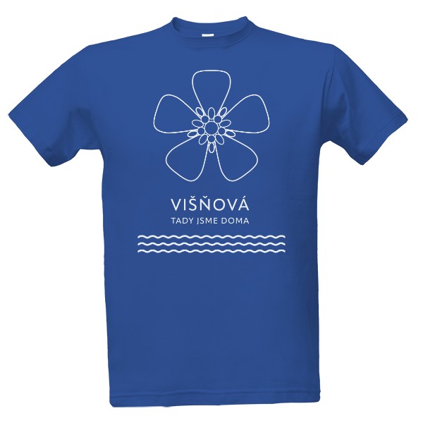 Tričko s potiskem Visnova Royal Blue