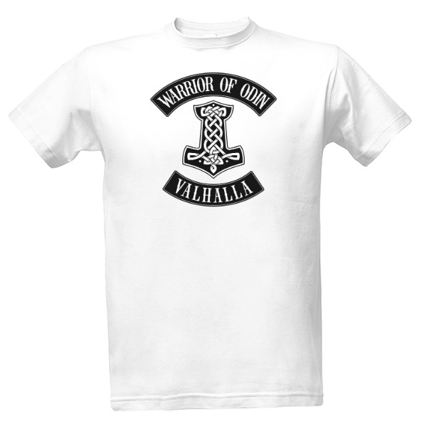 Tričko s potiskem Warrior of Odin-Valhalla