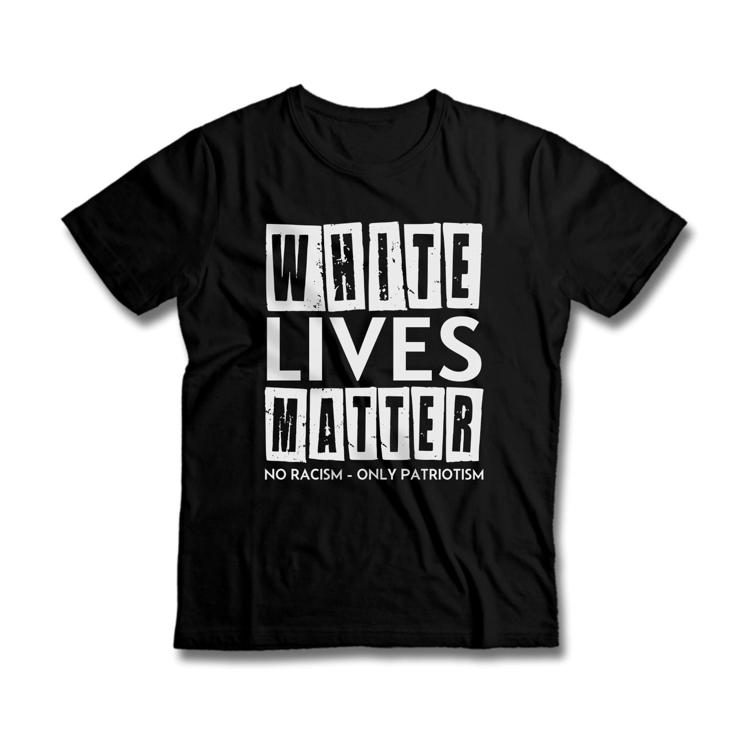 Tričko s potlačou WLM - No Racism-Only Patriotism