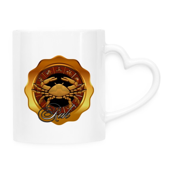 Hrnek srdce s potiskem Znamení zvěrokruhu RAK dárek